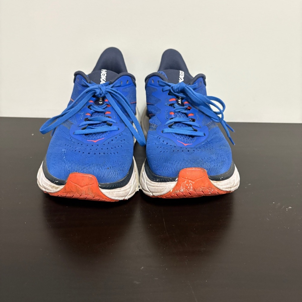 Hoka One One Arahi 5 Running Shoes Mens 9.5D Blue Trail Performance Cushioned
